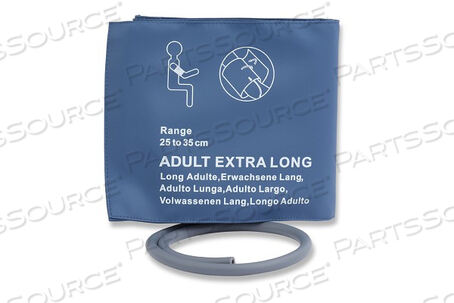 Replaces Advantage Medical Cables, Inc (AMC a LifeSync Company) CU-US2345MMQREUSABLE NIBP CUFF ADULT LONG SINGLE HOSE 25 - 35 CM BAG OF 1
