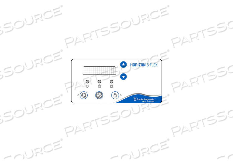 OEM#: 03-0-0003-0564FRONT PANEL LABEL FOR HORIZON 6 FLEX by Drucker Diagnostics, Inc. (formerly QBC Diagnostics)