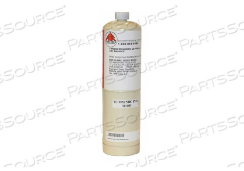 OEM#: BBG-2020 PPM CO/AIR CALIBRATION GAS FOR CO MONITORS, 17 L by Air Systems International
