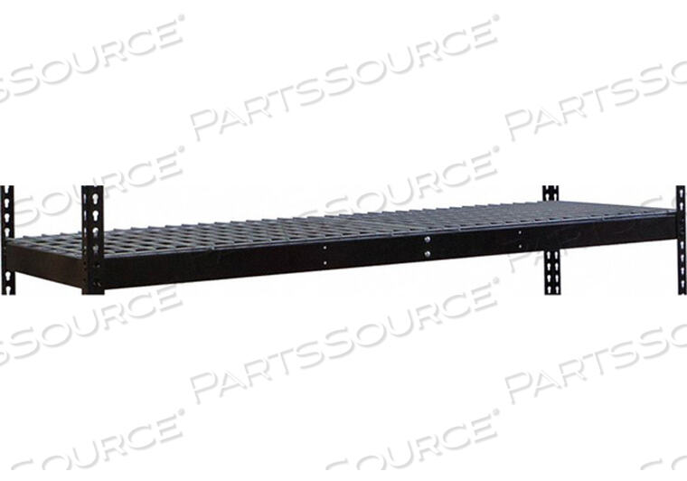 OEM#: DRHCWL4824MERIVETWELL DOUBLE RIVET BOLTLESS SHELVING 48W X 24D 1 LEVEL W/WIRE DECKING BLACK by Hallowell