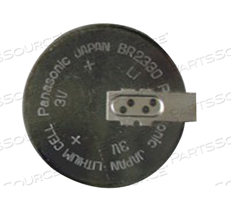 Replaces R&D Batteries, Inc. BR2330-1HEPANASONIC 3 VOLT 255 MAH LITHIUM CARBON MONOFLORIDE BR2330-1HE BATTERY.