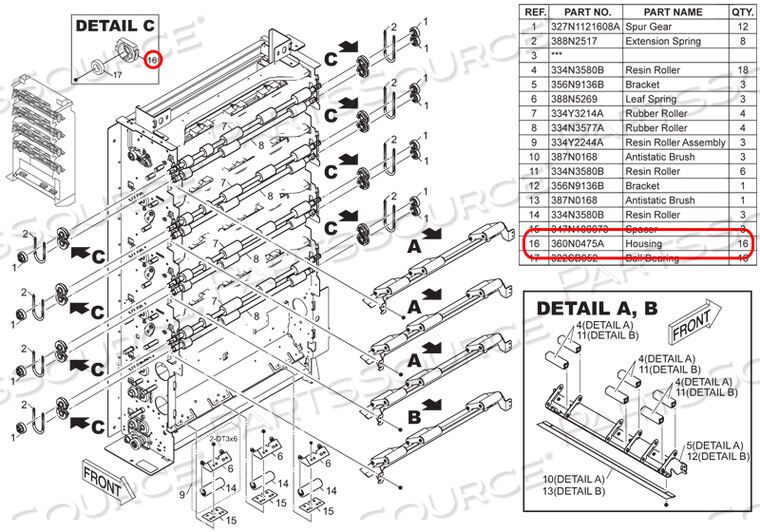 OEM#: F360N0475AHOUSING by FUJIFILM Healthcare Americas Corporation