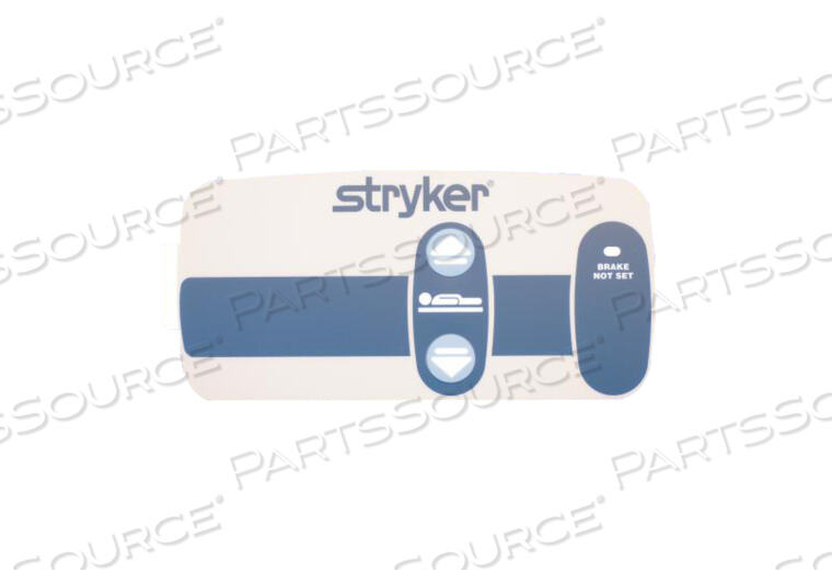 OEM#: 3002400640HEAD END SIDE RAIL OUTER RIGHT STANDARD LABEL - BLUE by Stryker Medical