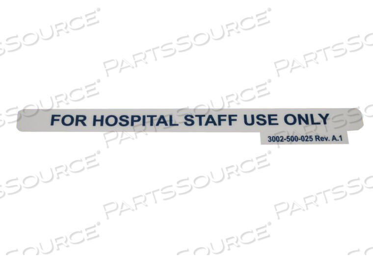 OEM#: 3002500025FOOTBOARD LID LABEL - BLUE by Stryker Medical