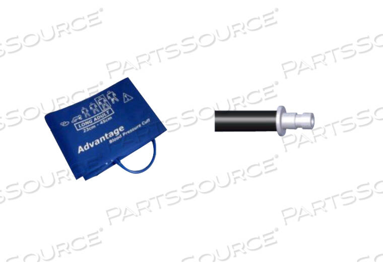 Replaces Advantage Medical Cables, Inc (AMC a LifeSync Company) CU-US2345HPFLEXIPORT BLOOD PRESSURE CUFF, SIZE-12 LARGE ADULT, REUSABLE, 1 TUBE, MALE BAYONET CONNECTOR