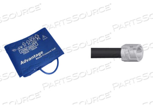 OEM#: CU-US2345MQNIBP CUFF, LONG ADULT REUSABLE 23 TO 45 CM 1 TUBE INSERT HALF COUPLER by Advantage Medical Cables, Inc (AMC a LifeSync Company)