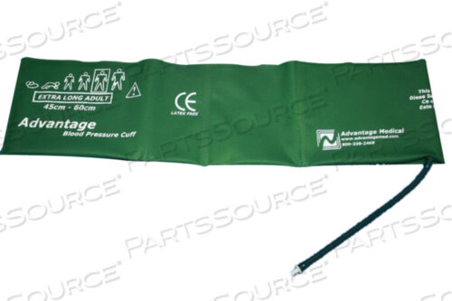 Replaces Advantage Medical Cables, Inc (AMC a LifeSync Company) CU-US4560HPFLEXIPORT BLOOD PRESSURE CUFF, SIZE-12 LARGE ADULT, REUSABLE, 1 TUBE, MALE BAYONET CONNECTOR