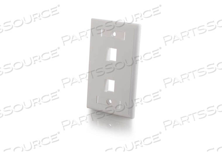 OEM#: 034112-PORT KEYSTONE WALLPLATE WHT by Legrand AV (C2G)
