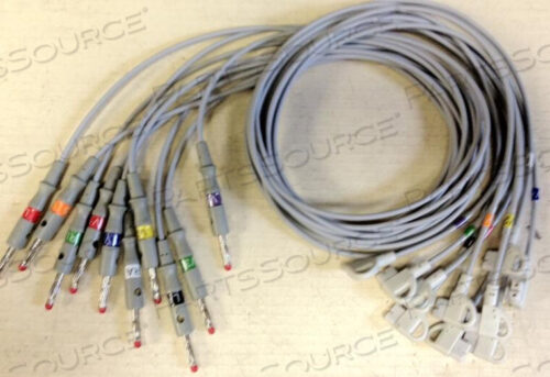 Replaces Philips Healthcare M1712BPAGEWRITER TRIM/TOUCH/XLI COMPLETE 10 LEADS ECG CABLE