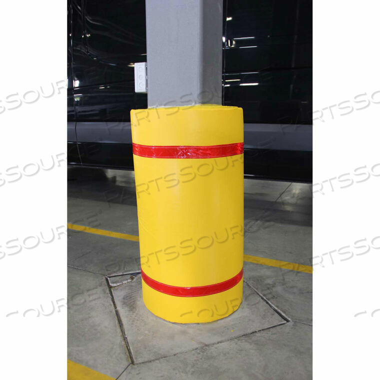 OEM#: CW-60-YR44H X 60W SOFT NYLON COLUMN PROTECTOR - YELLOW COVER/RED TAPES by Innoplast, Inc