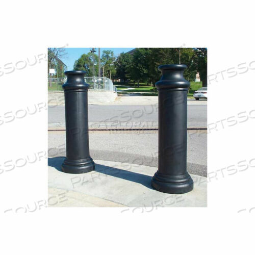 OEM#: BPC-DP-BPAWN DECORATIVE BOLLARD COVER FIT PIPE 10 -11 BLACK by Vestil Manufacturing Corp.