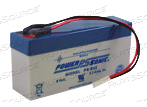 BATTERY, SEALED LEAD ACID, 8V, 3.2 AH