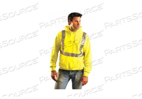 OEM#: LUX-SWTLH-Y3XCLASSIC LIGHTWEIGHT HOODIE, CLASS 2, HI-VIS YELLOW, ANSI, CLASS 2, 3XL by Occunomix