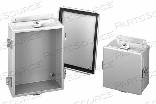 OEM#: A1008NFJ BOX, CLAMP COVER, TYPE 4, 10.00X8.00X4.00, STEEL/GRAY by Hoffman