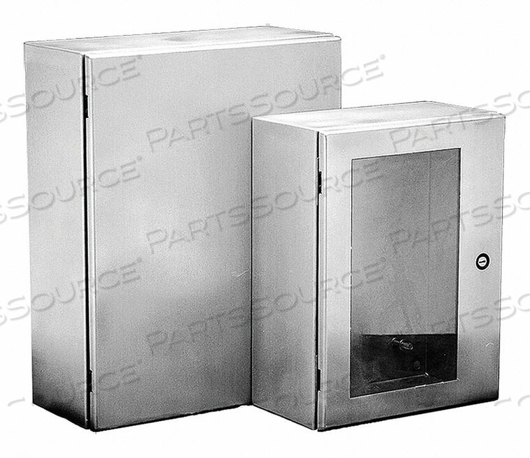 OEM#: CSD16166SSENCLOSURE, WALL MOUNT, 304 STAINLESS STEEL, SOLID, HXWXD: 16 X 16 X 6 IN. by Hoffman