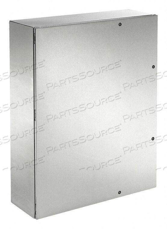 OEM#: CSD483612SSRENCLOSURE, WALL MOUNT, 304 STAINLESS STEEL, SOLID, HXWXD: 48 X 36 X 12 IN. by Hoffman