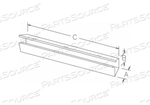 OEM#: F66G24WIREWAY, LAY-IN, STRAIGHT, HINGED, NO KOS, GRAY, 6 X 6 X 24 IN. by Hoffman