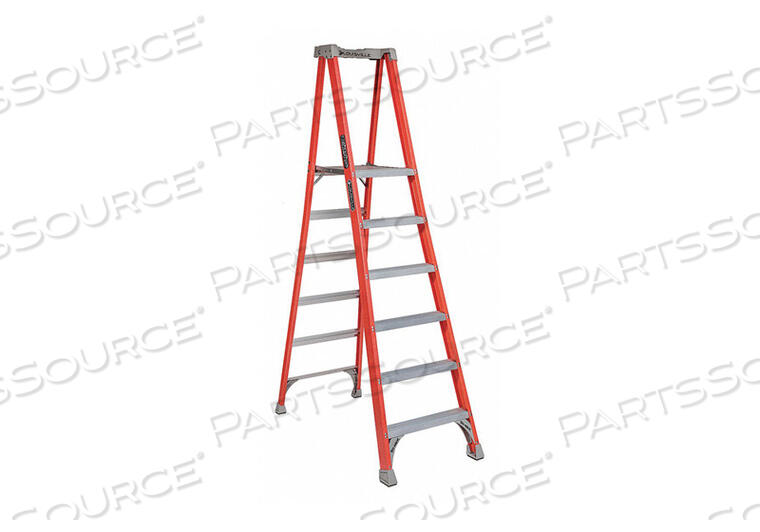 OEM#: FXP17066 TYPE 1A FIBERGLASS PRO PLATFORM STEP LADDER by Louisville