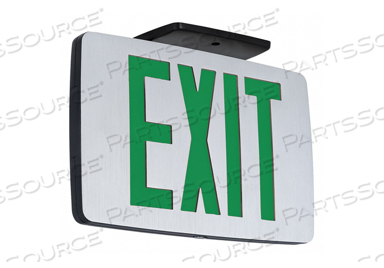 OEM#: CCEDGEEXIT SIGN WITH BATTERY BACKUP 1W GREEN by Hubbell Power Systems