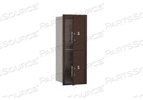 OEM#: 3710S-2PZFU4C HORIZONTAL MAILBOX, 37-1/2H, SINGLE COLUMN, 2 PL5 DOORS, FRONT LOAD, BRONZE, USPS by Salsbury Industries