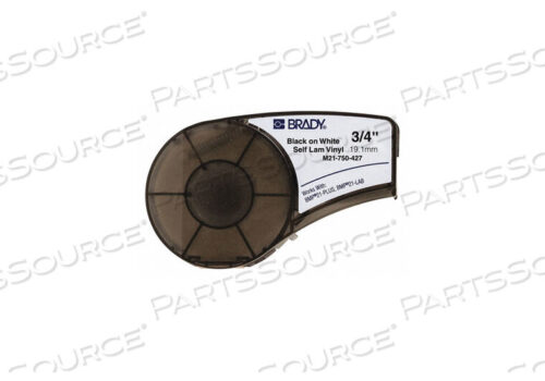 OEM#: M21-750-427BMP21 SERIES SELF-LAMINATING VINYL WIRE AND CABLE LABELS, 3-4W X 14L, BLK-WHT by Brady Americas