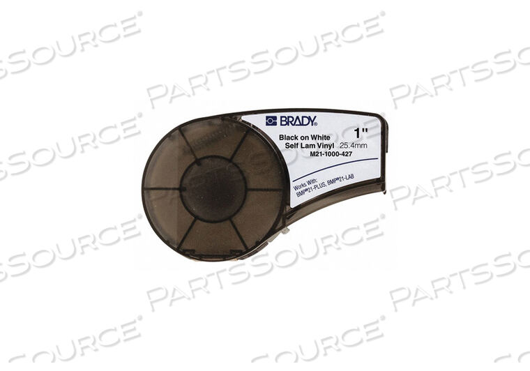OEM#: M21-1000-427BMP21 SERIES SELF-LAMINATING VINYL WIRE & CABLE LABELS, 1W X 14L, BLACK-WHITE by Brady Americas