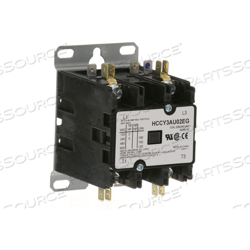 Replaces Hobart Corporation 00-346466-00004CONTACTOR 2P 30/40A 208/240V