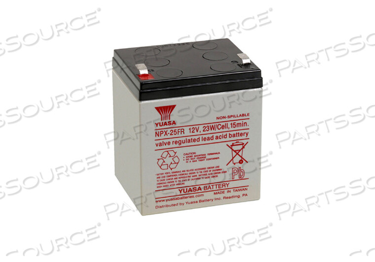 Replaces Tridien Medical MB4BATTERY, SEALED LEAD ACID, 12V, 5.4 AH, FASTON (F1)
