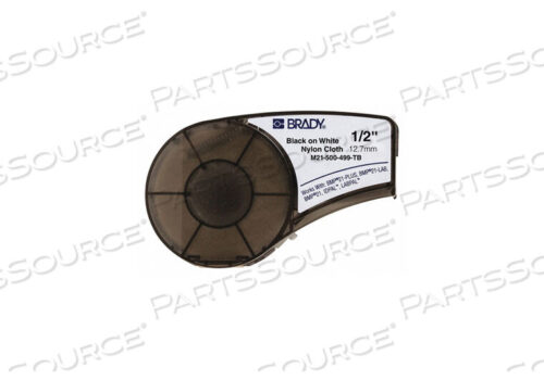 OEM#: M21-500-499-TBBMP21 SERIES TERMINAL BLOCK NYLON CLOTH LABELS, 1-2W X 16L, BLACK-WHITE by Brady Americas