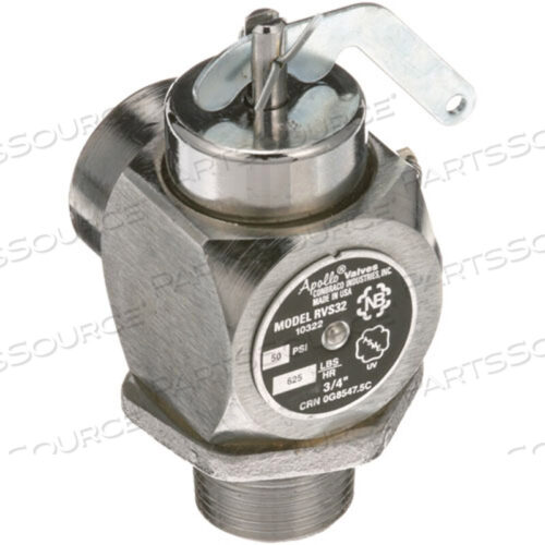 Replaces Hobart Corporation 00-065281VALVE, PRESSURE RELIEF 50#