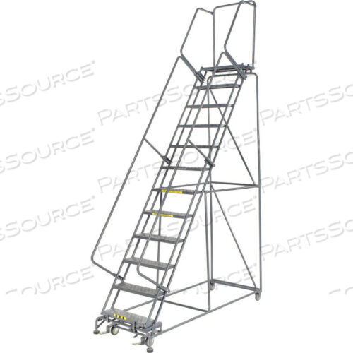 OEM#: FS123214PPERFORATED 24W 12 STEP STEEL ROLLING LADDER 14D TOP STEP by Ballymore