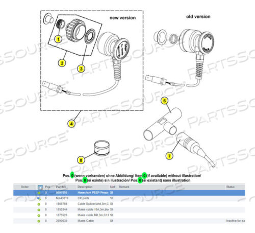 OEM#: 8607055BREATHING SYSTEM PNEUMATICS HOSE by Draeger Inc.