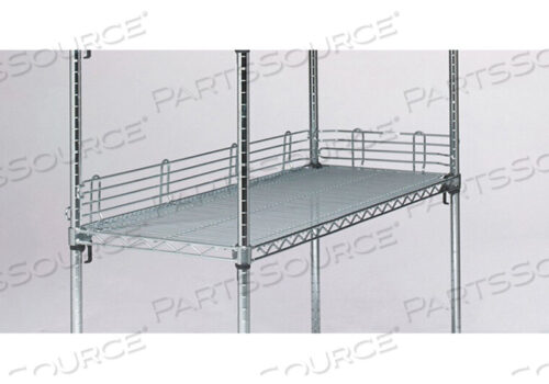 OEM#: L48N-4SMETRO L48N-4S SUPER ERECTA 4 HIGH STACKABLE LEDGE FOR WIRE SHELVING, STAINLESS, 48 by Intermetro Industries (Emerson)