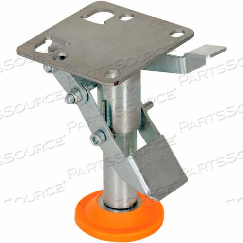 OEM#: FL-LKL-4FLOOR LOCK WITH POLYURETHANE FOOT PAD FOR 4 CASTERS by Vestil Manufacturing Corp.