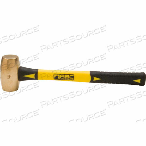 OEM#: ABC4BF4 LB. NON-SPARKING BRASS HAMMER, 14 FIBERGLASS HANDLE by ABC Hammers Inc.
