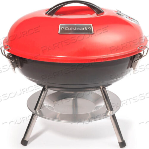 OEM#: CCG-190RB14 PORTABLE CHARCOAL GRILL, RED/BLACK by Cuisinart