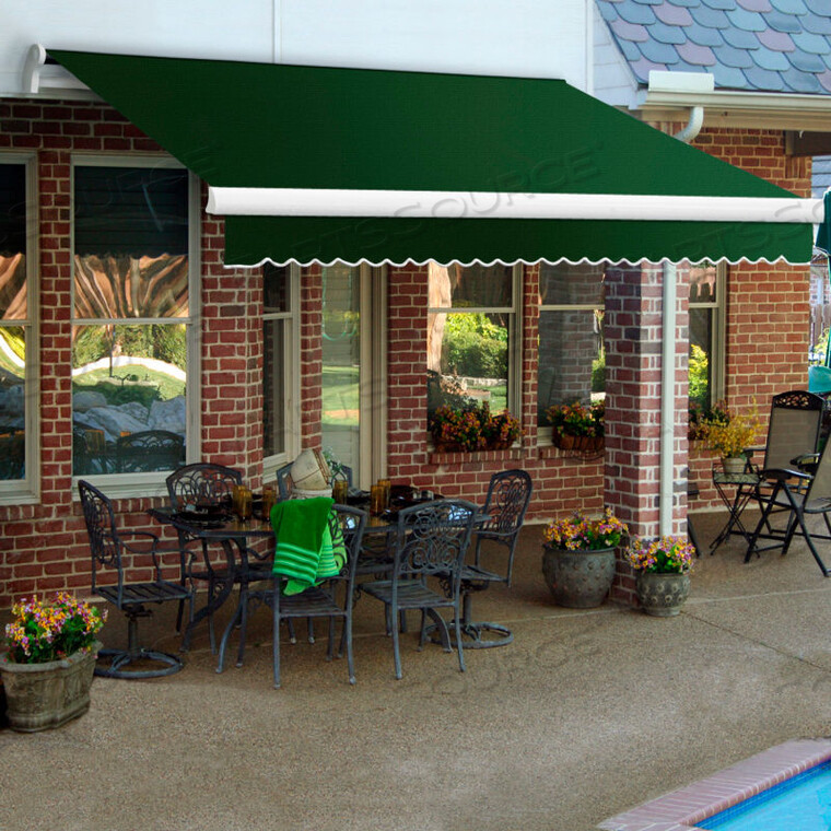 OEM#: MM14-72-FRETRACTABLE AWNING MANUAL 14W X 10D X 10H FOREST GREEN by Awntech