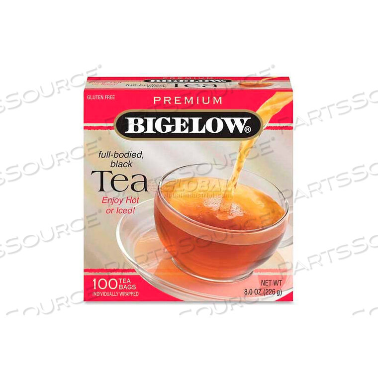 OEM#: BTC00351PREMIUM BLEND TEA, BLACK TEA, SINGLE CUP BAGS, 100/BOX by Bigelow