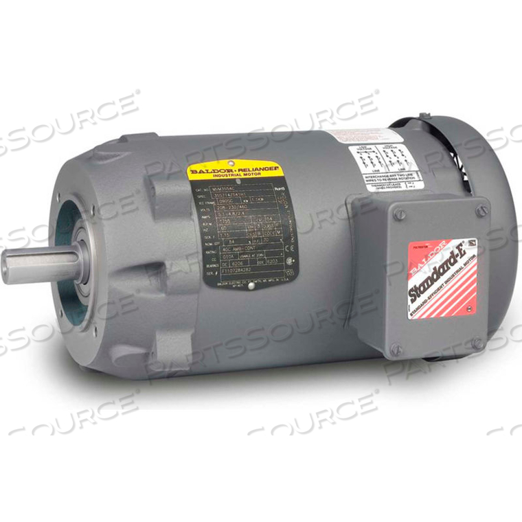 OEM#: MVM3460CMOTOR, OUTPUTHP, 3450RPM, 3PH, 60HZ, D71C, 3320M, TEF by BALDOR