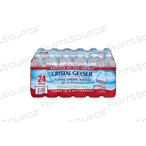 OEM#: CGW24514CTCRYSTAL GEISER100% NATURAL ALPINE SPRING WATER BOTTLES, 16.9 OZ, 24/CASE by United Stationers Supply