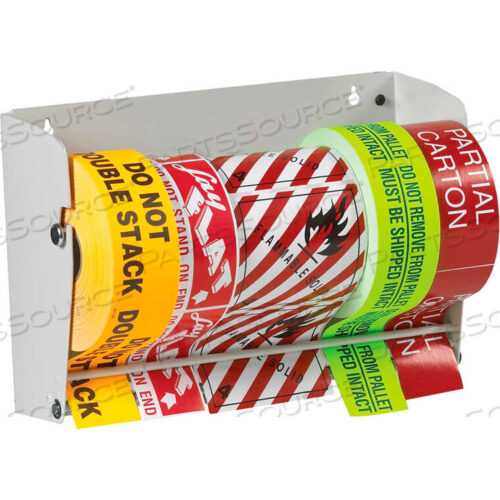 OEM#: LDM125012-1/2 WALL MOUNTABLE LABEL DISPENSER - HOLDS 7 DIAMETER ROLLS by Box Packaging Inc