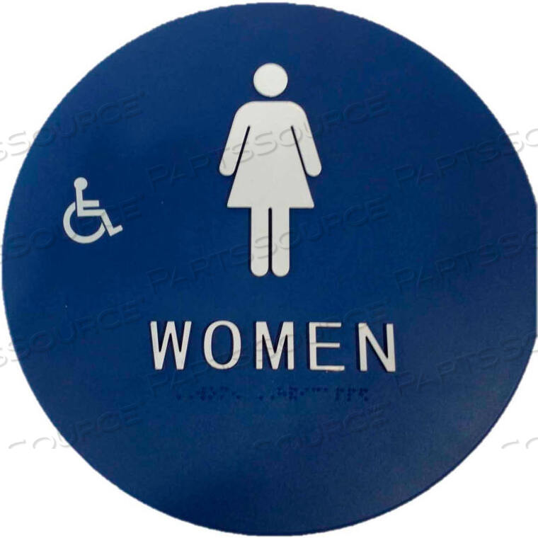 OEM#: CHS 2WOMENS RESTROOM SIGN, BL by Don-Jo Mfg., Inc.