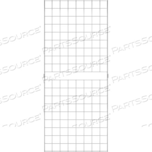 OEM#: C2X52 X 5 - PORTABLE WIRE GRID WALL PANEL - CHROME by Econoco