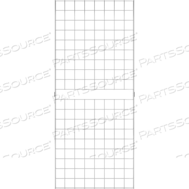 OEM#: C2X52 X 5 - PORTABLE WIRE GRID WALL PANEL - CHROME by Econoco