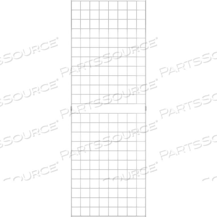 OEM#: C2X62 X 6 - PORTABLE WIRE GRID WALL PANEL - CHROME by Econoco