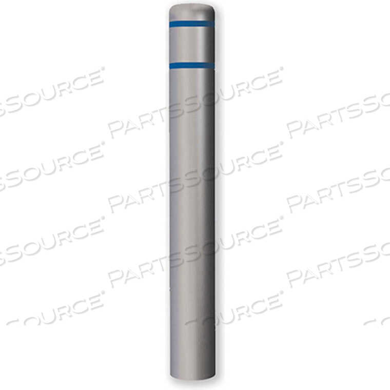 OEM#: CL1386WBL52BOLLARD COVER 7DIA. X52 H, GREY/ BLUE TAPE by Post Guard