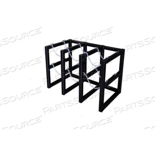 OEM#: 35128CYLINDER TUBE RACK, 3 WIDE X 2 DEEP, 44W X 26D X 30H,6 CYLINDER CAP. by Justrite