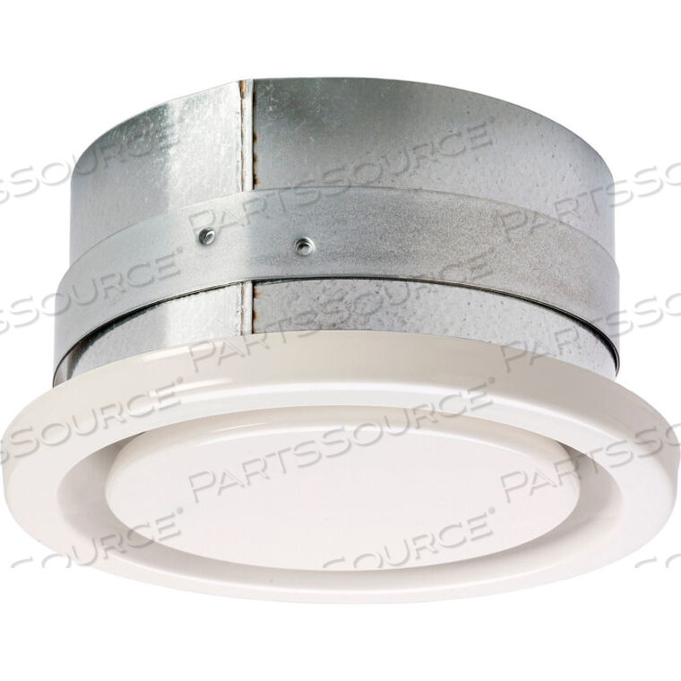 OEM#: MGE4WHITE METAL 6 DIA EXHAUST GRILLE by Fantech