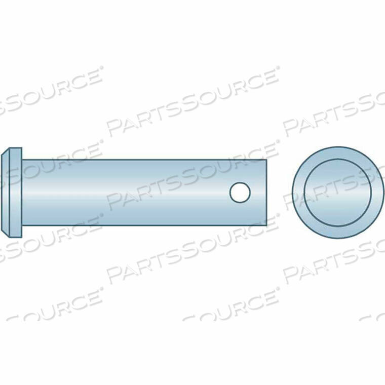 OEM#: CLPZ-1000-50001 X 5 CLEVIS PIN - LOW CARBON STEEL - ZINC CLEAR by Flint Hills Trading