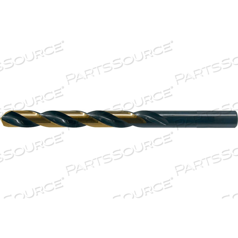 OEM#: C181071878 #54 HSS HEAVY-DUTY BLACK & GOLD 135 POINT 3-FLATTED SHANK JOBBER LENGTH DRILL by Cle-Line